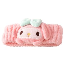 Sanrio 三麗鷗 美樂蒂 3D毛絨洗臉髮帶髮帽, 1個, 粉紅色