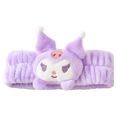Sanrio 三麗鷗 酷洛米 3D毛絨洗臉髮帶髮帽, 1個, 紫色