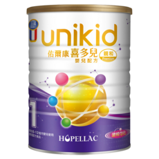 unikid 佑爾康 喜多兒嬰兒配方 親和 Premium 1號奶粉 0~12個月, 850g, 1個
