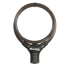 Master Lock 鋼纜密碼鎖 8229EURDPRO C1680511 隨機出貨, 1個