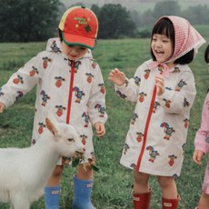 ROTOTO bebe 滿版連帽雨衣