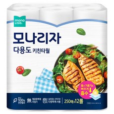 모나리자 다용도 키친타올, 12개, 250매