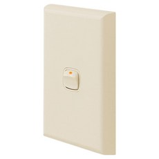 Legrand 羅格朗 Excel 復古方形按鈕纖薄室內嵌入式開關 1開 米色, 1個