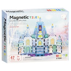 KIDS HOME Magnetic TILES 冰雪城堡主題磁力片, 繽紛, 1套