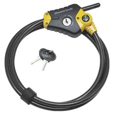 Master Lock 鋼纜鑰匙鎖 8413DPF, 1個, 請參考詳情頁面