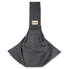 파스텔펫 반려동물 베이직 슬링백, 차콜, 1개