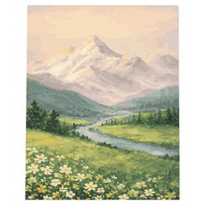 플레이어바웃 DIY 명화 그리기 세트 40 x 50 cm, 초원의 하루, 1개