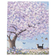 플레이어바웃 DIY 명화 그리기 세트 40 x 50 cm, 봄빛 하루, 1개