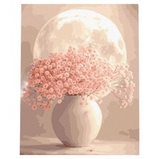 플레이어바웃 DIY 명화 그리기 세트 40 x 50 cm, 벚꽃 달항아리, 1개