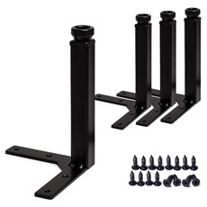 Sonjabisesang 鐵製方形傢俱腳 150mm, 黑色, 4個