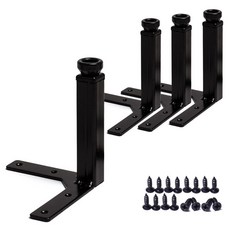 Sonjabisesang 鐵製方形傢俱腳 118mm, 黑色, 4個