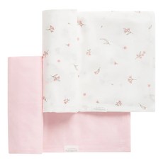 purebaby 有機棉嬰兒多用途紗布巾/包巾2件組