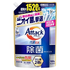 Attack 一匙靈 強效洗衣精大補充包 強力除菌除臭, 1520g, 1個