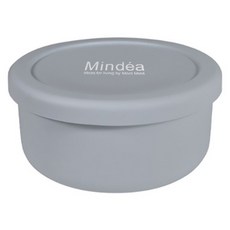 Mindea 矽膠圓形1層當盒 700m, 灰色, 1個