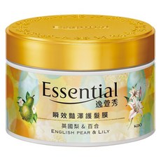 Essential 逸萱秀 瞬效豔澤護髮膜 英國梨&百合香氛, 180g, 1個