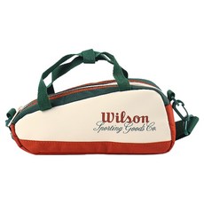 Wilson 2026 羅蘭·加洛斯迷你包 WR8053101001, 奶油色 + 泥土色 + 綠色, 1個
