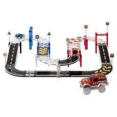 NORITER PROJECT 磁力片 賽車道 磁性教具 72p, 1個, 混合色