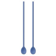 좋은예감 국내산 실리콘 롱스푼, 다크블루, 2개 다크블루, 2개