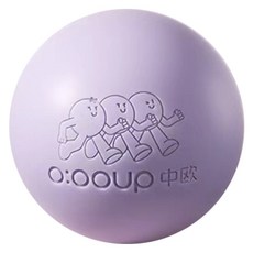 O OOUP 中歐 高彈力矽膠筋膜球, 薔薇紫, 1個