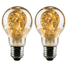 BLINGLIGHT YD LED 愛迪生室內裝飾燈泡 銀河 2W A60, 2個, 燈泡色