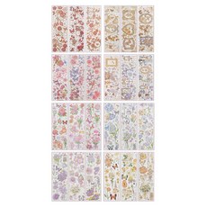 TODAY LIVING 花朵手帳裝飾貼紙24款套組, R89103A, 1套