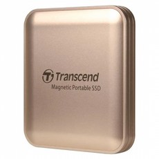 Transcend 創見 ESD420 Type C MagSafe 磁吸外接SSD行動固態硬碟 TS4TESD420G, 香檳金, 4TB
