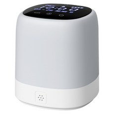 Seekis 多功能床頭時鐘觸控小夜燈 + 遙控器, 白色