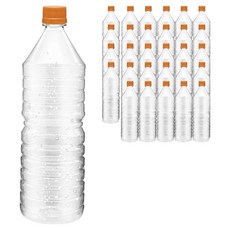 mir 耐壓蓋透明PET圓形飲料空瓶 柳橙, 30個, 1.5L