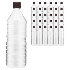 mir 耐壓蓋 透明PET 飲料空瓶 圓形 棕色, 30個, 1.5L