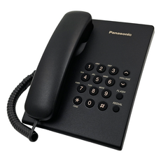 Panasonic 經典有線電話 黑色, KX-TS500MXB