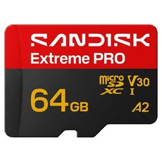 SanDisk 晟碟 Extreme PRO microSD UHS-I 記憶卡 SDSQXCU-064G-GS6MA, 1個, 64GB