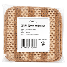 easy& 玉米網紗廚房清潔菜瓜布, 1個, 10入