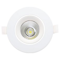 히트 다운라이트 각도조절 인테리어 플리커프리 매입등 50~60mm, 주백색, 1개