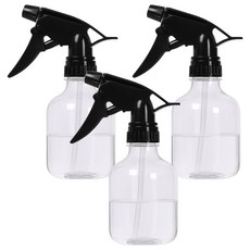 리빙메이커 가벼운 미용실 분무기 250ml, 3개, 블랙 + 투명