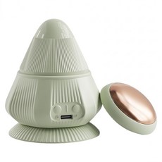 Aura 電動吸附式錐形筋膜球/無線震動熱敷按摩器, 松石綠, 1個