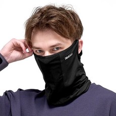 HuBDIC RAYZ 防紫外線涼感運動高爾夫口罩 耳掛式, 黑色, 1個