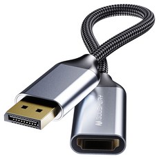 구스페리 DP to HDMI 컨버터 연장 케이블 젠더, 1개