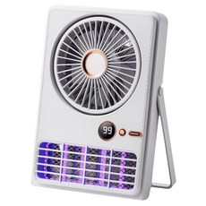 Seekis 2合1家用電擊式滅蚊燈/小風扇 白色, ATXC