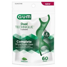 SUNSTAR 三詩達 G.U.M Sunstar 雙效技術拋棄式牙線 821, 1個, 60入, 2cm