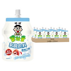 旺旺 果粒多乳酸飲料 荔枝口味, 24個, 220ml