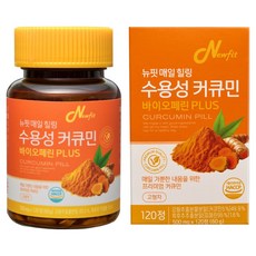 Newfit 每日療癒 水溶性薑黃素 BioPerine PLUS 60g, 1個, 120錠