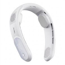 POLYWELL 寶利威爾 LED數顯電量掛脖散熱風扇 PW15-T65-1213, 白色, S020P01