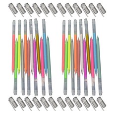 KHOKURI 螢光彩色中性筆 12款 x 2入組 6W0295, 1套, 混合色