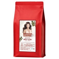 Helibean Coffee Wonder 烘焙綜合咖啡豆原豆, 1個, 1kg, 原豆 (未研磨)