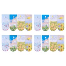 Today Living 磁吸式油畫書籤 4款 x 4入組 R79152I, 混合顏色, 1套