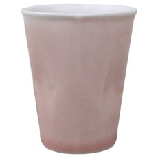 Dalsogum 陶瓷波浪果汁杯 小, 粉紅色, 1個
