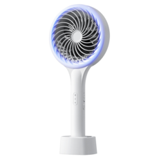 Luxi 立式手持旋風吸蚊拍二合一/USB充電式捕蚊拍 + 捕蚊燈, 白色