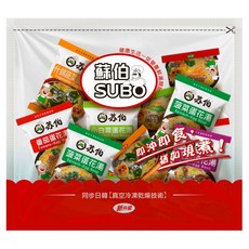 蘇伯 即食蔬菜蛋花湯包 綜合口味 10包, 95g, 1個