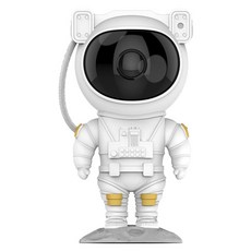 JOW BUY 蕉蕉購物 USB太空人造型旋轉星空燈, 白色