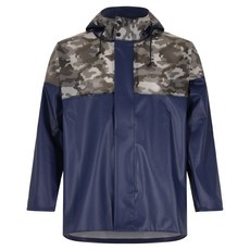 JebiRainwear FRESH MARINE 海上作業用防水上衣 FM-103, 迷彩海軍藍, 1個